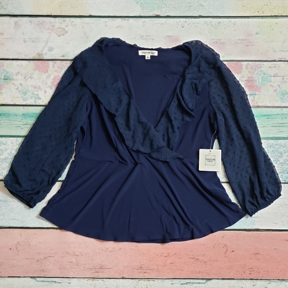 Perception Concept | Blue Blouse | Large